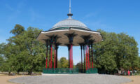 View of the bandstand in Clapham Common from the south.